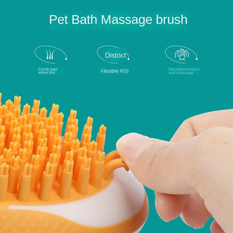 Pet SPA Massage Brush – 2-in-1 Soft Silicone Bath and Grooming Comb for Dogs and Cats