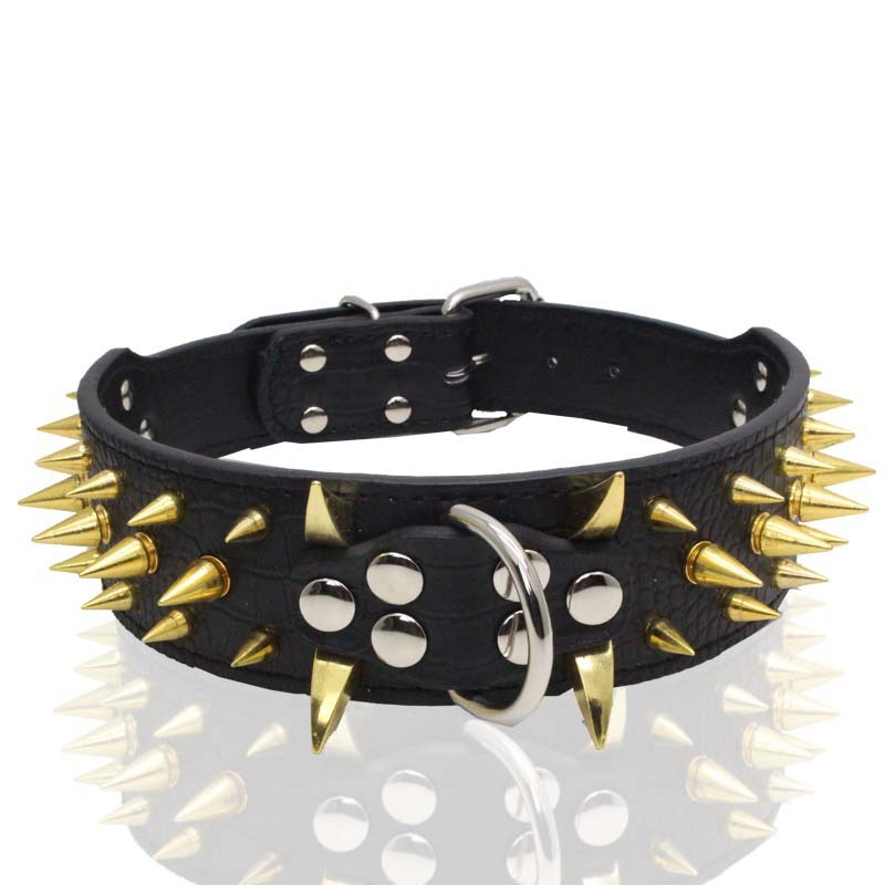 Large Size Rivet-Protected Pet Collar - Bite-Proof