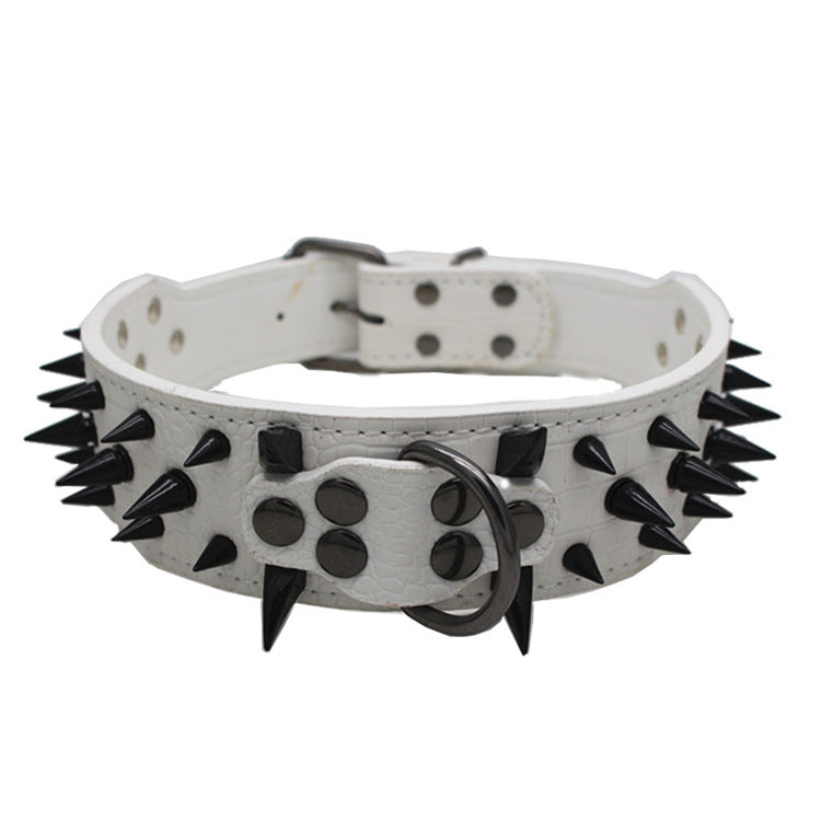 Large Size Rivet-Protected Pet Collar - Bite-Proof