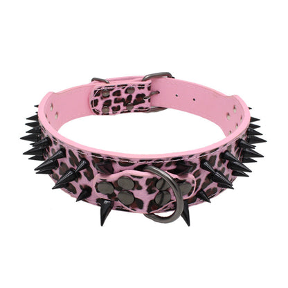 Large Size Rivet-Protected Pet Collar - Bite-Proof