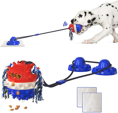 Durable Aggressive Chew Dog Toy with Suction Cup Attachment