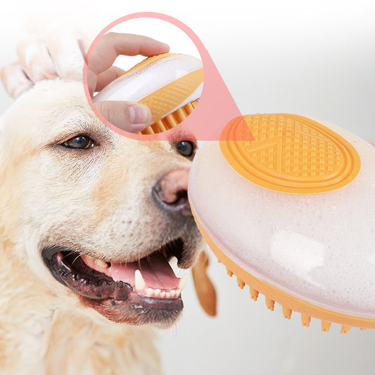 Pet SPA Massage Brush – 2-in-1 Soft Silicone Bath and Grooming Comb for Dogs and Cats