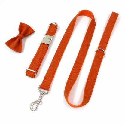 Pet Bow Collar and Leash Combo - Hot Dog Supplies