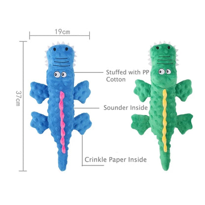 Interactive Crocodile Squeak Dog/Cat Toy for Clean Teeth