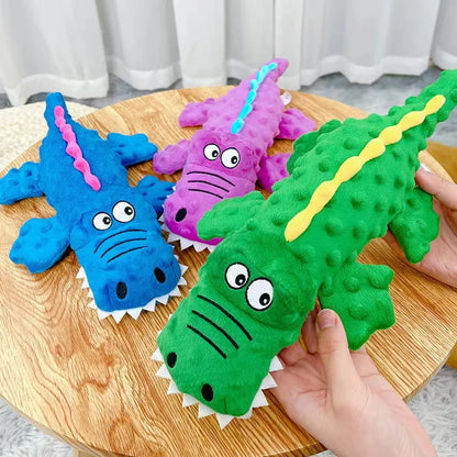 Interactive Crocodile Squeak Dog/Cat Toy for Clean Teeth