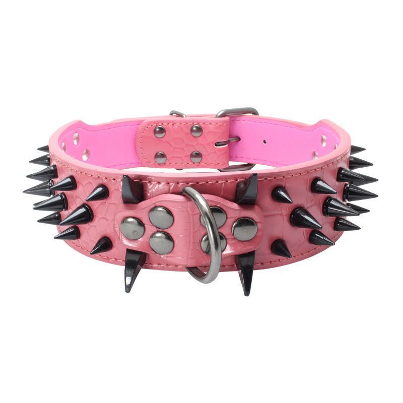 Large Size Rivet-Protected Pet Collar - Bite-Proof