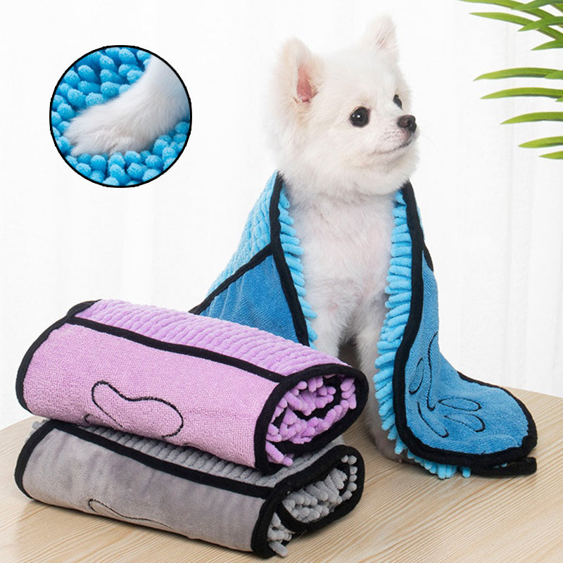 Super Absorbent Microfiber Pet Towels – Quick-Drying Bathrobe for Dogs and Cats