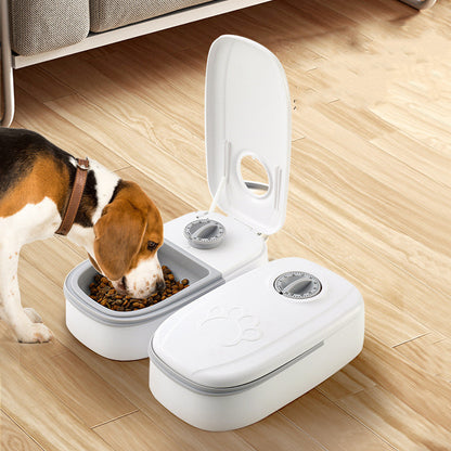 Automatic Pet Feeding System – Timer-Enabled Stainless Steel Dispenser for Cats & Dogs